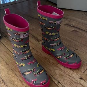 Harley Boys rainboots Size 3 Race Cars
